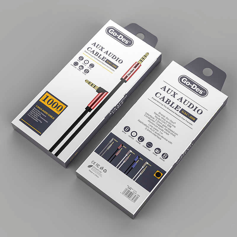 Go Des GAC-208 Audio Aux Kablo - 2 Go Des GAC-208 Audio Aux Kablo - 2